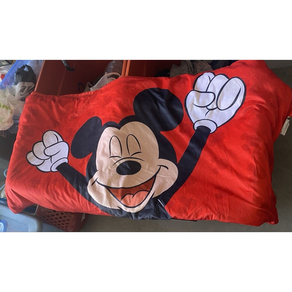 Disney Mickey Mouse Red Slumber Bag Sleeping Bag 50x25 Kids